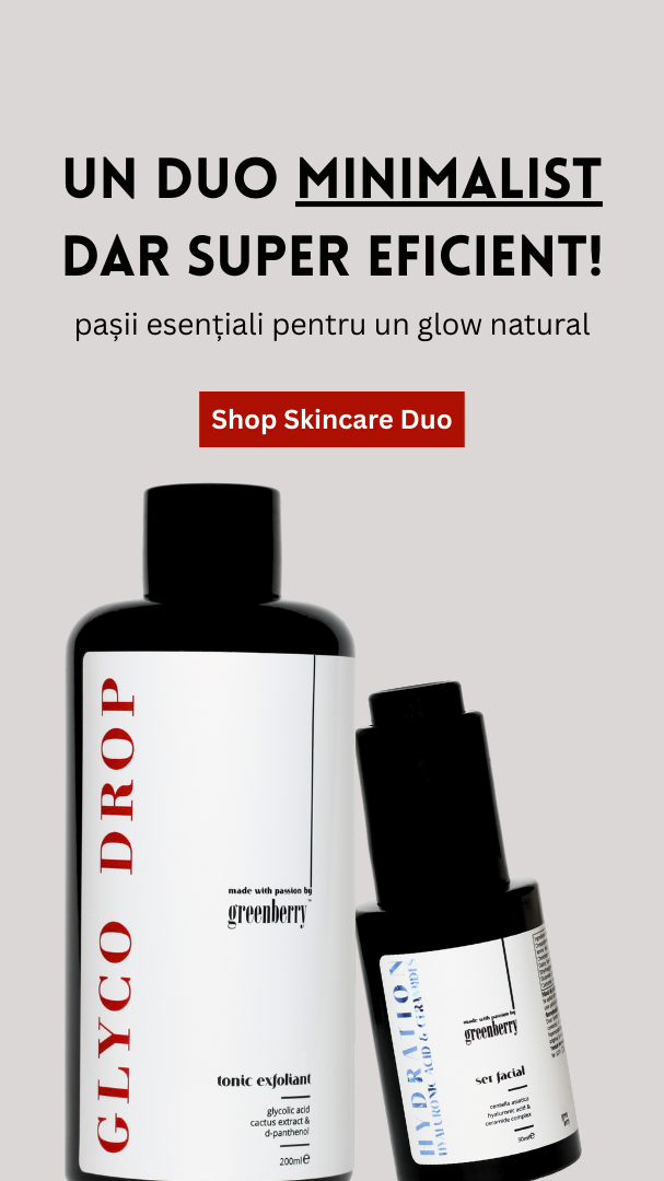 Duo minimalist si super eficient cu Glyco Drop si Hydration de la Greenberry Skincare